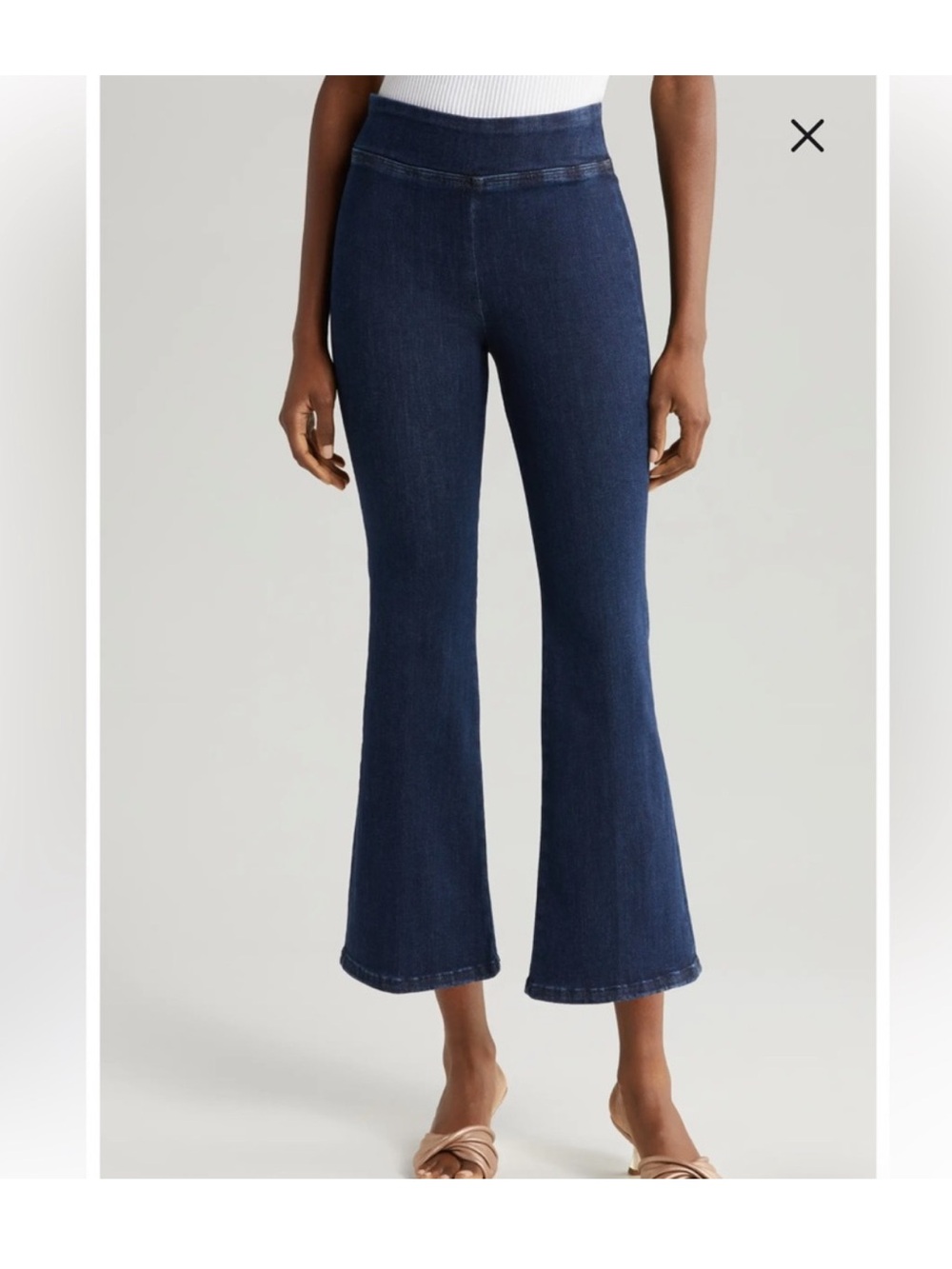 NWT Frame Jet Set Crop Mini Bootcut Pull-On Jeans Keller Dark Wash sz 1 (25-29)